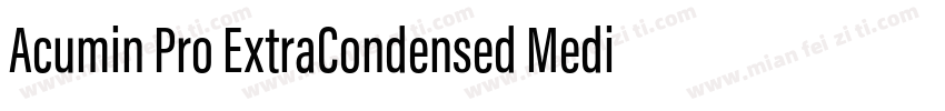 Acumin Pro ExtraCondensed Medium字体转换
